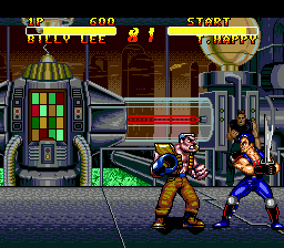 Double Dragon V - The Shadow Falls (USA) In game screenshot